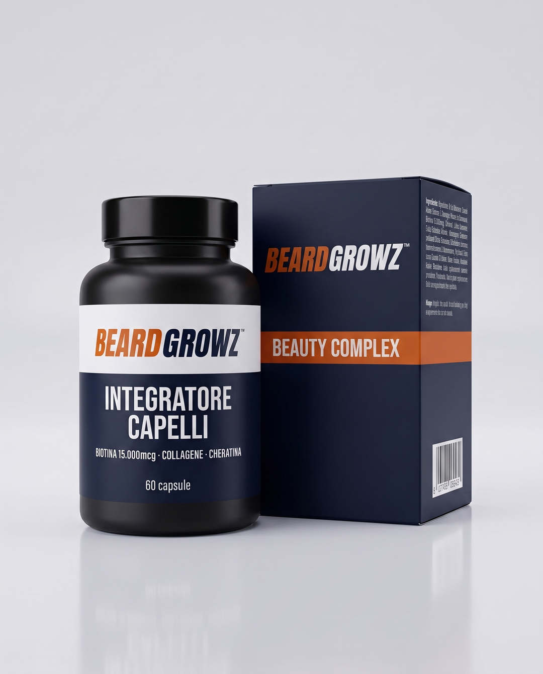 Integratore Capelli Biotina Collagene Cheratina BeardGrowz