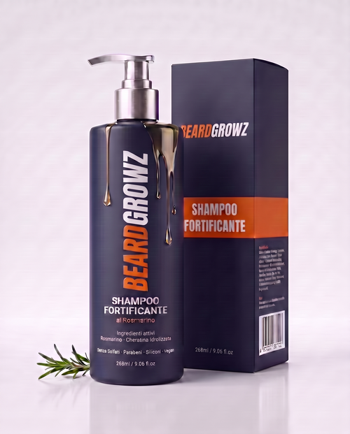 Shampoo Fortificante Rosmarino + Cheratina 268ml